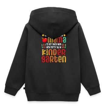 Kindergarten Kindergartenkind Kita Kind Lustig - Kinder Premium Organic Hoodie - Schwarz - Hinten - AI Model Kid Male (0cm)