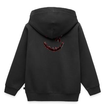 Glitch Smiley - Kids Premium Organic Hoodie - black - Back - AI Model Kid Male (0cm)