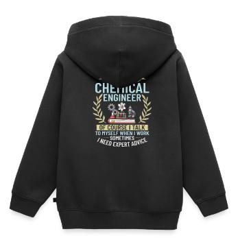 Chemical Engineer Chemical Engineering Science - Kids Premium Organic Hoodie - black - Back - AI Model Kid Male (0cm)