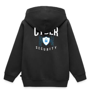 Cyber Security Information Computer Sicherheit - Kinder Premium Organic Hoodie - Schwarz - Hinten - AI Model Kid Male (0cm)