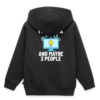 Développeur de logiciels de développement de logiciels - Sweat Premium à capuche enfant bio - noir - Dos - AI Model Kid Male (0cm)
