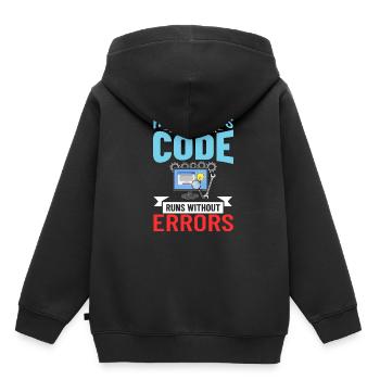 Développeur de logiciels de développement de logiciels - Sweat Premium à capuche enfant bio - noir - Dos - AI Model Kid Male (0cm)