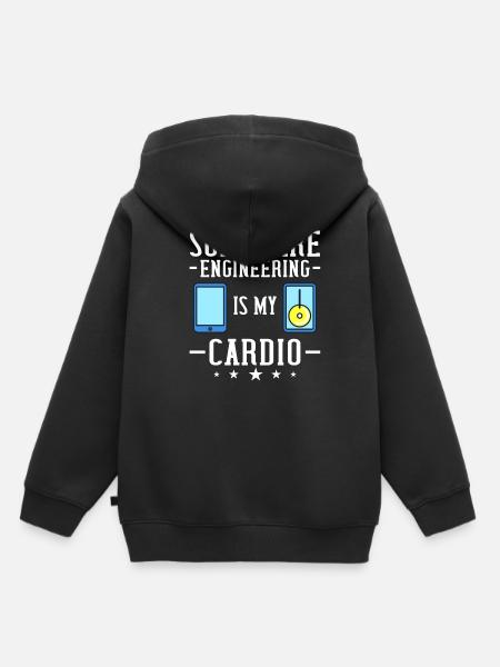Software Engineering Softwaretechnik Ingenieur - Kinder Premium Organic Hoodie - Schwarz