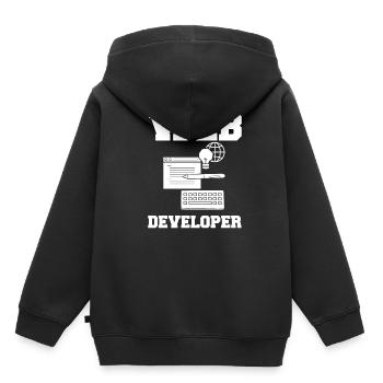 Web Development Web Developer Developer Manager - Kids Premium Organic Hoodie - black - Back - AI Model Kid Male (0cm)