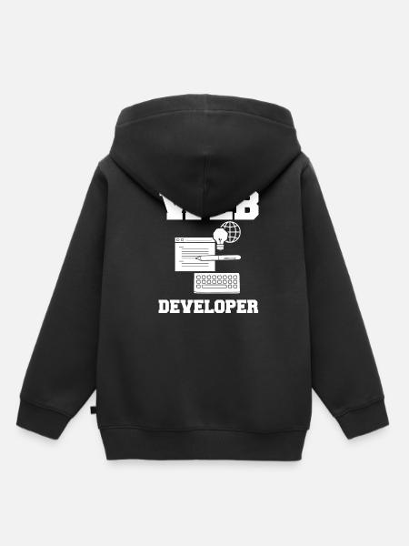 Web Entwicklung Webentwickler Entwickler Manager - Kinder Premium Organic Hoodie - Schwarz