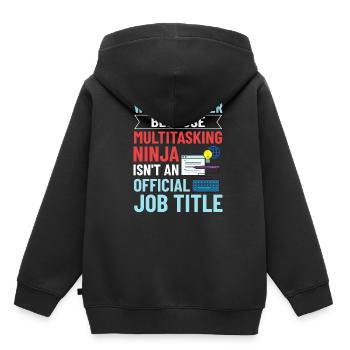 Web Development Web Developer Developer Manager - Kids Premium Organic Hoodie - black - Back - AI Model Kid Male (0cm)