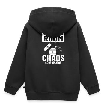 Premiers soins d'infirmière d'urgence de salle d'urgence - Sweat Premium à capuche enfant bio - noir - Dos - AI Model Kid Male (0cm)