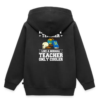 History Teacher Lesson Professor Historian - Kids Premium Organic Hoodie - black - Back - AI Model Kid Male (0cm)
