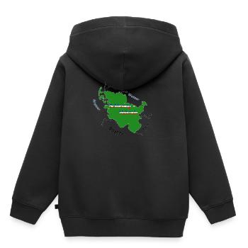 Schleswig Holstein - Kinder Premium Organic Hoodie - Schwarz - Hinten - AI Model Kid Male (0cm)