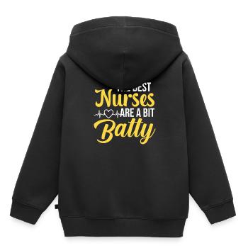 Besten Krankenschwestern Sind Bisschen Bekloppt - Kinder Premium Organic Hoodie - Schwarz - Hinten - AI Model Kid Male (0cm)