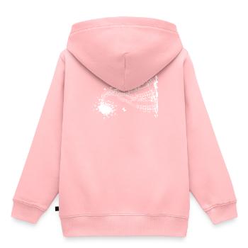Music Sound Party Festival Mélodie musicale - Sweat Premium à capuche enfant bio - rose - Dos - AI Model Kid Female (0cm)