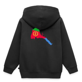 Habesha T-Shirt Eritrea Injera Ethiopia Gift Idea - Kids Premium Organic Hoodie - black - Back - AI Model Kid Male (0cm)