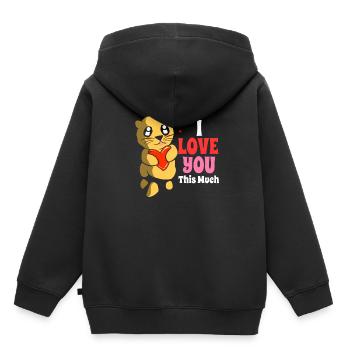 Otter Ferret Marten Water Sea Otter Beaver Sweet - Kids Premium Organic Hoodie - black - Back - AI Model Kid Male (0cm)