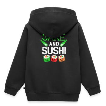 Sushi - Kids Premium Organic Hoodie - black - Back - AI Model Kid Male (0cm)