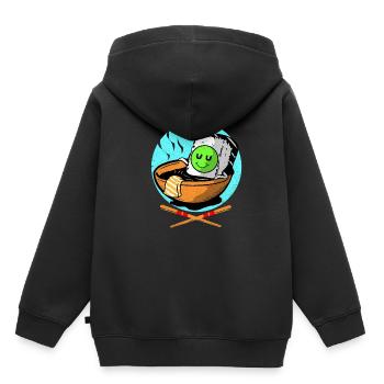 Sushi - Sweat Premium à capuche enfant bio - noir - Dos - AI Model Kid Male (0cm)