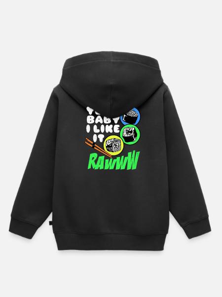 Sushi - Kinder Premium Organic Hoodie - Schwarz