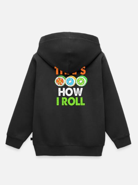 Sushi - Kinder Premium Organic Hoodie - Schwarz