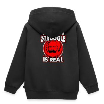 Communism - Kids Premium Organic Hoodie - black - Back - AI Model Kid Male (0cm)