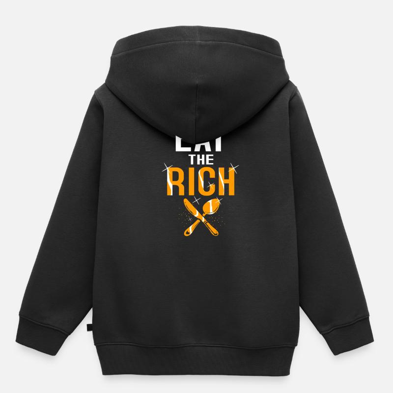 Communisme Lénine Marx Lutte des classes social - Sweat Premium à capuche enfant bio - noir