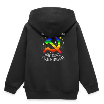 Communism Lenin Marx Class Struggle Social - Kids Premium Organic Hoodie - black - Back - AI Model Kid Male (0cm)