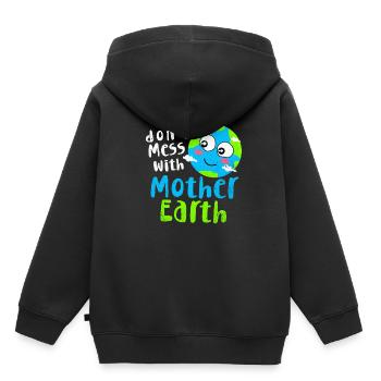Jour de la Terre - Sweat Premium à capuche enfant bio - noir - Dos - AI Model Kid Male (0cm)