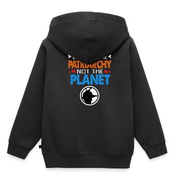 Jour de la Terre - Sweat Premium à capuche enfant bio - noir - Dos - AI Model Kid Male (0cm)