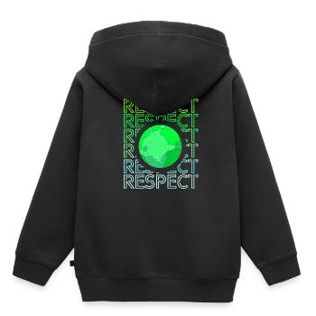 Jour de la Terre - Sweat Premium à capuche enfant bio - noir - Dos - AI Model Kid Male (0cm)