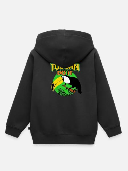 Tukan - Kinder Premium Organic Hoodie - Schwarz