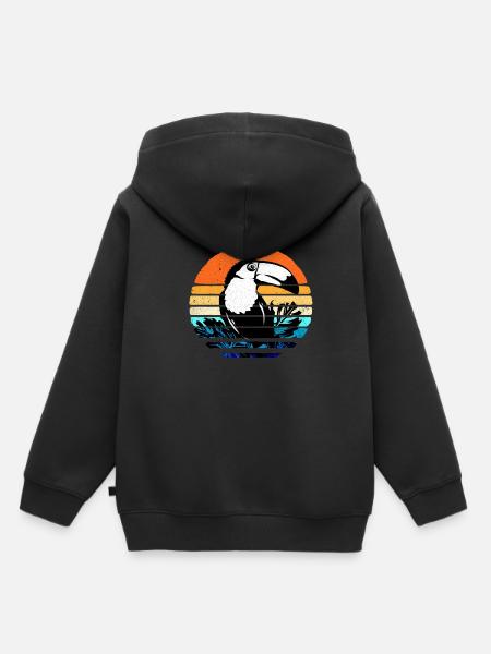 Tukan - Kinder Premium Organic Hoodie - Schwarz