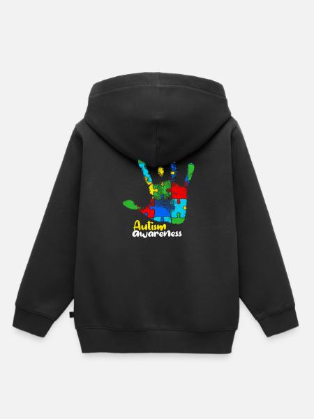Autism - Kids Premium Organic Hoodie - black