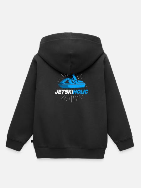 Jetski - Kinder Premium Organic Hoodie - Schwarz