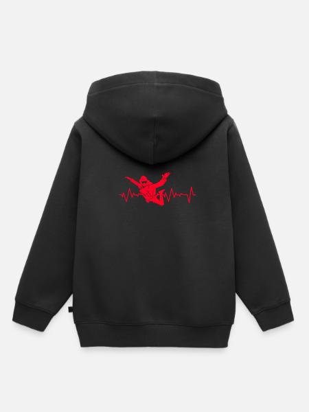Fallschirmsport - Kinder Premium Organic Hoodie - Schwarz