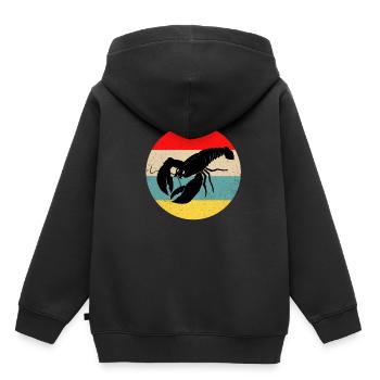 Lobster - Kids Premium Organic Hoodie - black - Back - AI Model Kid Male (0cm)