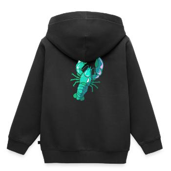 Lobster - Kids Premium Organic Hoodie - black - Back - AI Model Kid Male (0cm)
