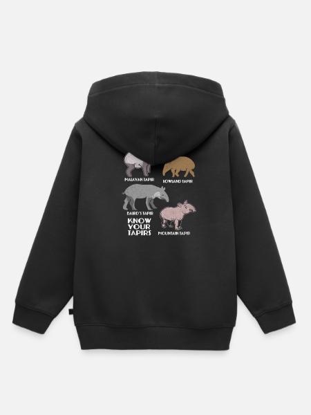 Tapir - Kinder Premium Organic Hoodie - Schwarz