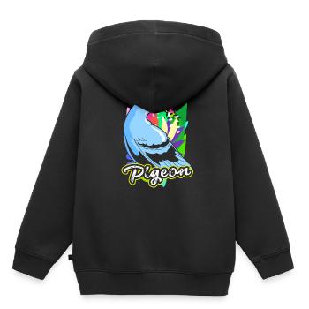 Tauben Rennen Taubenzüchter Brieftaube Turteltaube - Kinder Premium Organic Hoodie - Schwarz - Hinten - AI Model Kid Male (0cm)