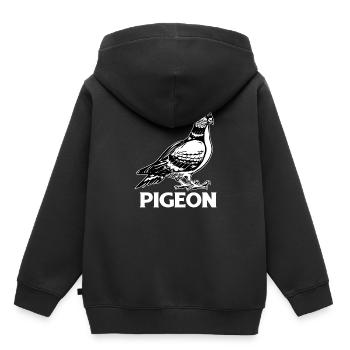 Tauben Rennen Taubenzüchter Brieftaube Turteltaube - Kinder Premium Organic Hoodie - Schwarz - Hinten - AI Model Kid Male (0cm)