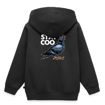 Tauben Rennen Taubenzüchter Brieftaube Turteltaube - Kinder Premium Organic Hoodie - Schwarz - Hinten - AI Model Kid Male (0cm)