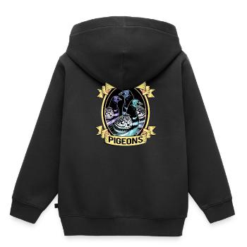 Tauben Rennen Taubenzüchter Brieftaube Turteltaube - Kinder Premium Organic Hoodie - Schwarz - Hinten - AI Model Kid Male (0cm)