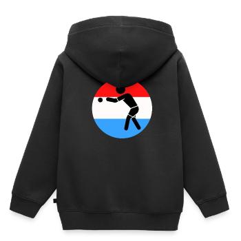 Pétanque - Kinder Premium Organic Hoodie - Schwarz - Hinten - AI Model Kid Male (0cm)