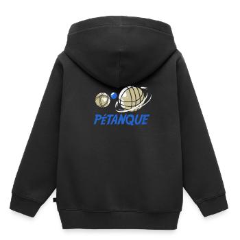 Pétanque - Kinder Premium Organic Hoodie - Schwarz - Hinten - AI Model Kid Male (0cm)