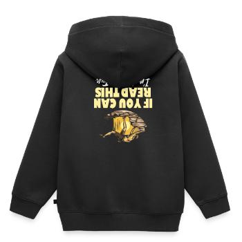 Escalade escalade escalade mur d’escalade montagne roche sport - Sweat Premium à capuche enfant bio - noir - Dos - AI Model Kid Male (0cm)