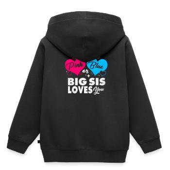 Schwangerschaft - Kinder Premium Organic Hoodie - Schwarz - Hinten - AI Model Kid Male (0cm)