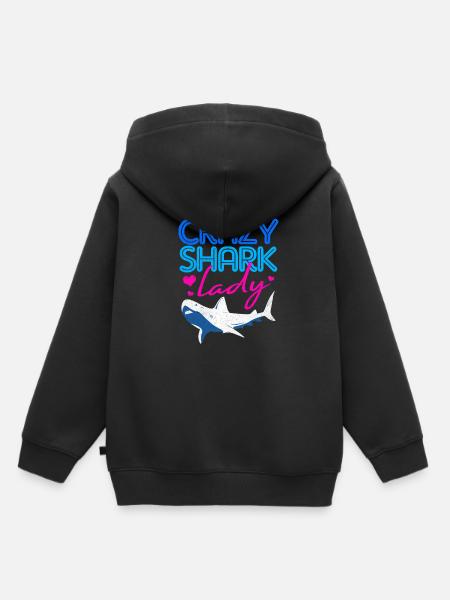 Hai - Kinder Premium Organic Hoodie - Schwarz