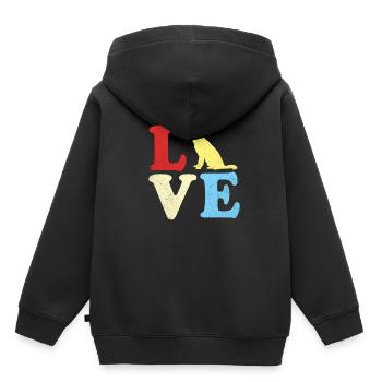 German Shepherd - Kids Premium Organic Hoodie - black - Back - AI Model Kid Male (0cm)