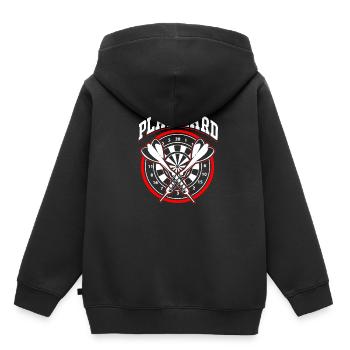 Fléchettes Team Fléchettes Bullseye Fléchettes - Sweat Premium à capuche enfant bio - noir - Dos - AI Model Kid Male (0cm)