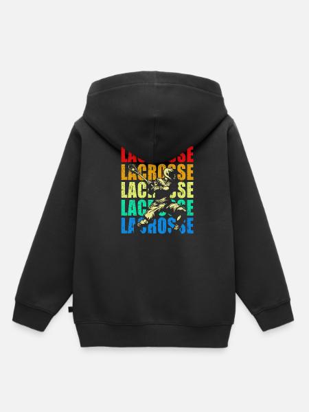 Lacrosse - Kinder Premium Organic Hoodie - Schwarz