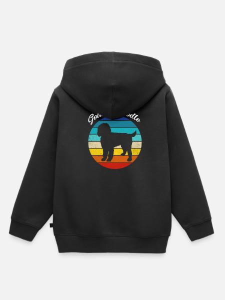 Doodle - Kinder Premium Organic Hoodie - Schwarz