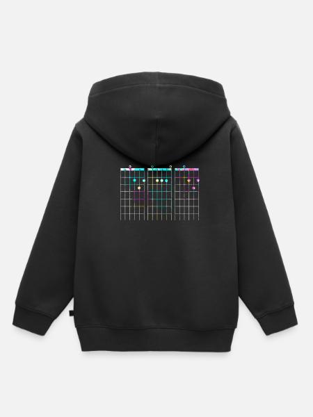 Gitarre - Kinder Premium Organic Hoodie - Schwarz