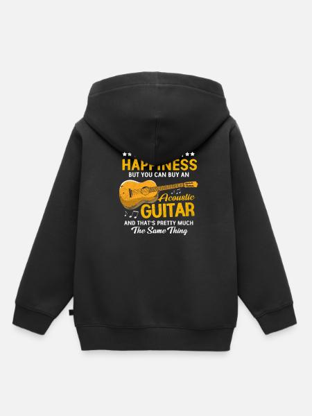 Gitarre - Kinder Premium Organic Hoodie - Schwarz